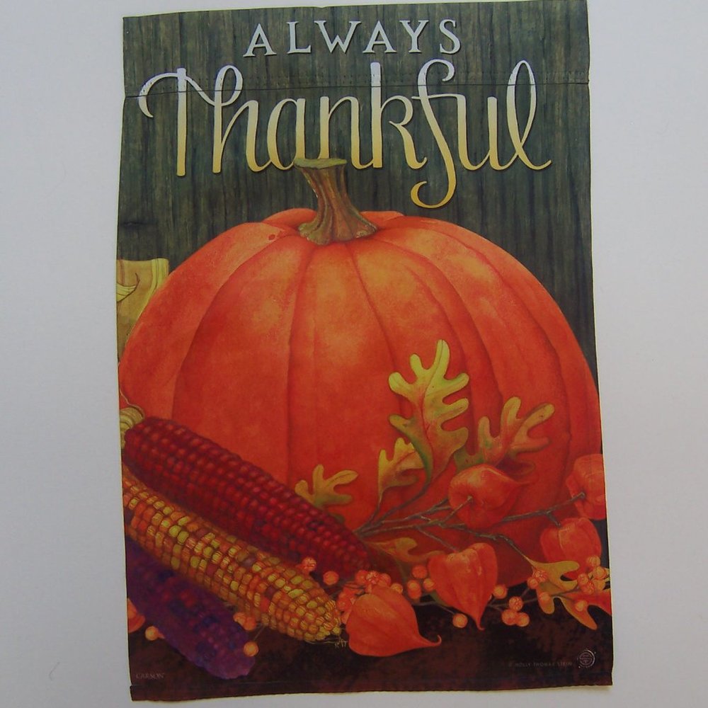 CARSON "Always Thankful" Garden Flag